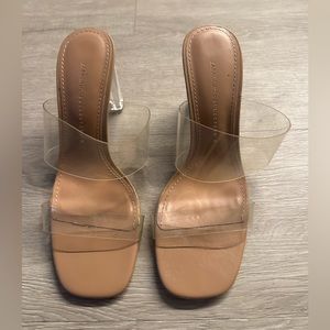 Zara Basic Nude Block Heels
